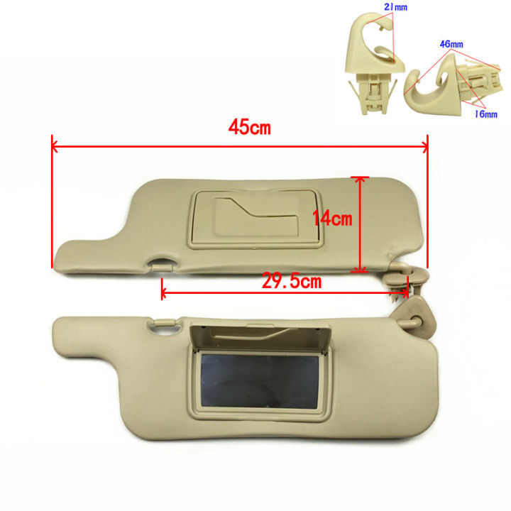 อะไหล่รถยนต์ที่บังแดดหน้ารถ-เหมาะสำหรับ-toyota-corolla-altis-2003-2012-ที่บังแดดข้างซ้ายและขวา-กระจกแต่งตัวข้างซ้าย-ข้างขวา