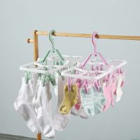 Plastic Laundry Clip Windproof Clothespins Portable Bra Socks Hanger Hook Quilt Clothing Clip Hanging Rope Clothes Peg