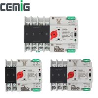 【YF】 Cemig ATS Dual Power Automatic Transfer Switch 2P/3P/4P 100A Millisecond Switching Without Interruption  35mm Rail Installation