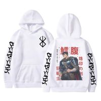 Anime Berserk Guts Swordsman Casca Sacrifice Zodd Graphic Hoodie Male Loose Oversized Sweatshirt Men Women Vintage Manga HoodiesTH