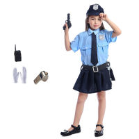 Tiny Cop Cute Girls Carnival Halloween Costume for Kids Cosplay Police Uniform Fancy Dress Cool Disguise Clothing Anime