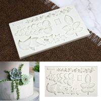 95AA Succulent Leaves Shaped Candy Mold Cake Decoration Molds 3D Silicone Moulds for Polymer Cupcakes Resin Sugarcraft Making Bread Cake  Cookie Acces