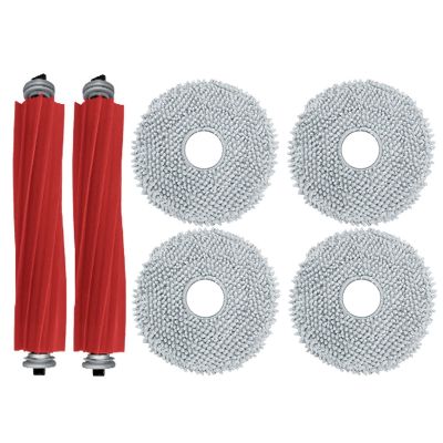 Replacement Rubber Brush Mop Cloth Kit Sweeping Machine Replacement Accessories Plastic for Roborock P10 Sweeping Robot