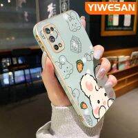 YIWESAN เคสสำหรับ Realme 7 Pro Narzo 20 Pro เคสดีไซน์ใหม่ลายกระต่ายน่ารักเคสโทรศัพท์ขอบซิลิโคนแบบนุ่มเคสเคสป้องกันทนแรงกระแทกเลนส์กล้องถ่ายรูปคลุมทั้งหมด