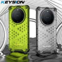 KEYSION เกราะกันกระแทกเคสสำหรับหัวเหว่ย Mate 60 Pro 50ซิลิโคน + พีซีโปร่งใสรังผึ้งฝาครอบโทรศัพท์สำหรับ Huawei Nova Y91 Y90