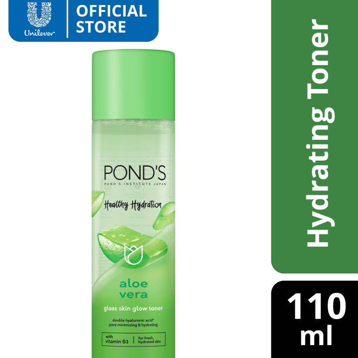Pond's Healthy Hydration Aloe Vera Glass Skin Toner 110ml Lazada PH