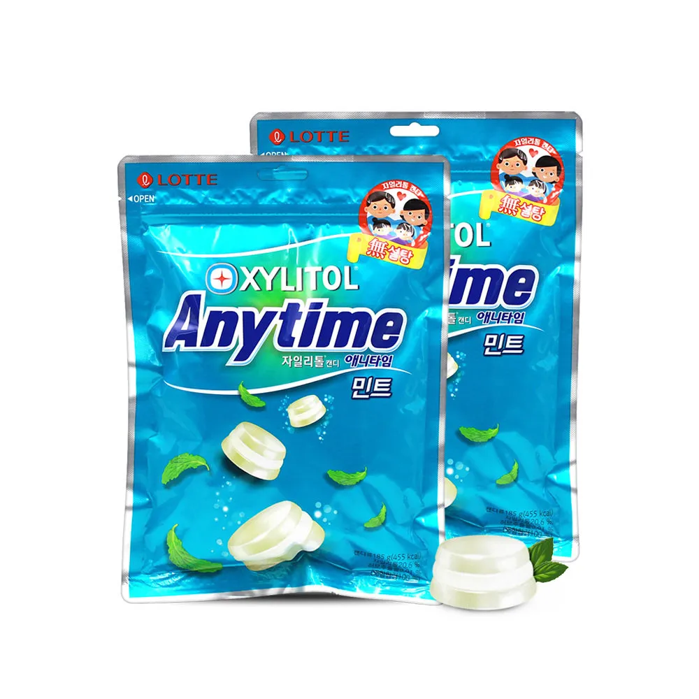 Kẹo Lotte Xylitol Anytime Bạc Hà Gói 92g | Lazada.vn