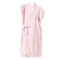 【Ready】? Bath skirt beauty salon lazy pajamas womens one-piece bath towel adult water-absorbing and quick-drying summer strap bath long bathrobe