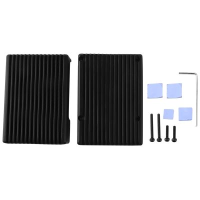for 3 Model B Aluminum Alloy Case Cooling Shell Metal Enclosure Heat Dissipation, for 3B/3B+