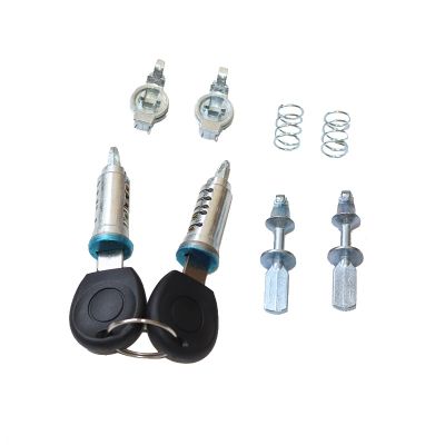 【YF】 CAR DOOR HANDLE LOCK REPAIR KIT BARRELS WITH 2 KEYS 1H0837061G For VW GOLF MK3 Caddy POLO VENTO