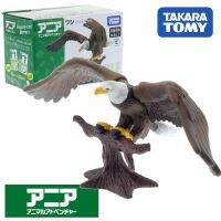 Takara Tomy Ania Animal As-05เข็มขัดนกอินทรีย์ใหญ่หัวขาวของเล่นตุ๊กตาขยับแขนขาได้ขนาดเล็ก