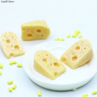 New Style 5/10Pcs Mini Cheeses for 1/12 Scale Dollhouse Simulation Miniature Kitchen Food For Dollhouse Decals