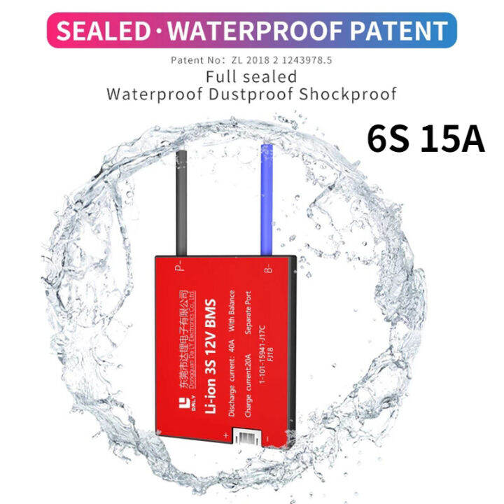 6s-40a-15a-18650แบตเตอรี่ลิเธียมแผ่นป้องกัน24v-เครื่องมือไฟฟ้าลิเมอร์โมดูลป้องกันแบตเตอรี่-bms