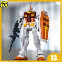 ฟิกเกอร์โมเดลกันดั้มอนิเมะ Gunpla EG 1/144 RX-78-2 Mac สีใหญ่ตุ้กตาของเล่นตัวอย่างหุ่นจำลองที่จำกัดของ Mcdonald