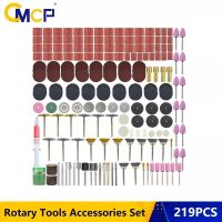 【LZ】☾►◕  CMCP 219pcs Rotary Tool Accessories Kit Sanding Band SandpaperMetal Cutting Saw BladeDrill Chuck for Dremel Rotary Tool