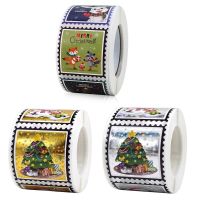 300pcs Merry Christmas Stickers Bronzing Stickers Seal Labels Stickers For DIY Gift Baking Package Envelope Stationery Decor Stickers Labels