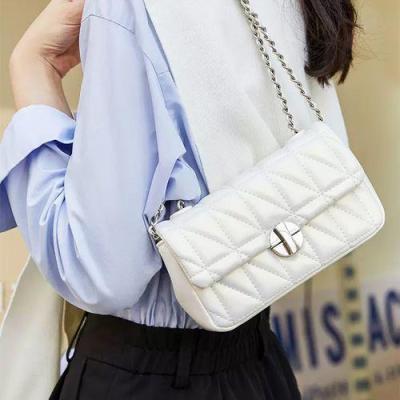 MLBˉ Official NY Sanfu Chain Bag New Small Fragrance Messenger Bag Womens Bag Summer Commuting Advanced Sense Shoulder Bag Underarm Bag