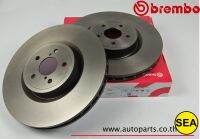 จานเบรกหน้า Brembo  สำหรับ Subaru Impreza GD/GG 2.0 2.5 WRX STI (ปัม๊ Brembo) 5x100 ปี 02- 1คู่