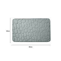 Cobblestone Embossed Bathroom Bath Mat Non-slip Carpets In Wash Basin Bathtub Side Floor Rug Shower Room Doormat Memory Foam Pad