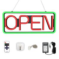 DECO LED OPEN Sign Light Super Brightly In Store Business Shop Lights Indoor LED Neon Light Store Billboard With Remote Control