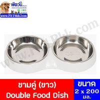 Catit Feeding Dish Double ชามเซรามิคคู่ (ขาว)