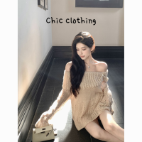 Chic Clothing เสื้อกันหนาว ผญ เสื้อแขนยาว เสื้อกันหนาว ทันสมัย คลาสสิค ทันสมัย สไตล์ WXF230010R 41Z231008