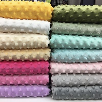 PREMIUM WIDE 60” Minky Dot Fabric TEBAL 425grams per meter