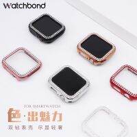 เคส Apple Watch หุ้มเพชรสตรี iwatch38/40/42/44 มม. เปลือกแข็งชุบด้วยไฟฟ้า น้ำหอมขนาดเล็ก เคสป้องกัน PC