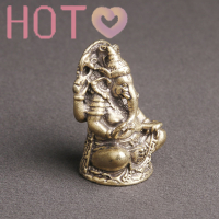 Hot? Bronze Color Lord Ganesha รูปปั้นพระพุทธรูปเครื่องประดับรูปปั้นช้าง