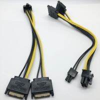 การ์ดจอ Pci-e Pcie 2 X 15pin ม. ไปยังการ์ดจอการ์ดแสดงผลขนาด8 62พิน F สายเคเบิล8pin ไปยัง18awg รางช่องยูเอสบี Sata Y