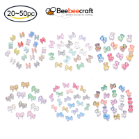 20-50 pc Resin Cabochons Nail Art Decoration Accessories AB Color Plated 3D Butterfly Mixed Color 6.5x6.5x3.5mm