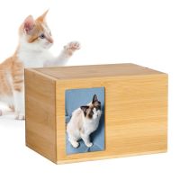 derZ441 ยอดฮิต - / Pet Memorial Keepsake Urns ศพไม้โกศศพด้วยกรอบรูปสุนัขโกศสำหรับขี้เถ้าสัตว์เลี้ยงโกศกล่องไม้สัตว์เลี้ยงโกศสุนัขโกศ