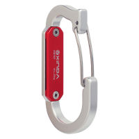 อุปกรณ์ปีนหน้าผากลางแจ้ง Quickdraw Carabiner 6061อุปกรณ์เสริมสายรัดเครื่องมือแขวนอย่างรวดเร็ว25กิโลกรัมระดับความสูงทำงานกู้ภัย