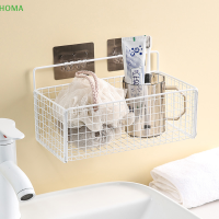 ?【Lowest price】HOMA ชั้นวางของในห้องน้ำสีดำติดผนังชั้นวางแชมพูที่วางเครื่องปรุงในครัวตะกร้าใส่สบู่ที่จัดในห้องน้ำไม่รวมสติกเกอร์