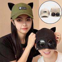 La jadore แคทหูเบสบอลหมวกผู้หญิงหมวกแว่นกันแดดหมวกกันแดดผู้ชายฮิปฮอปCat ear baseball cap Womens aviator hat Sunglasses hat mens hip hop hat