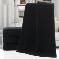 Black Large Bath Towel Cotton Thick Shower Face Towels Home Bathroom Ho For s