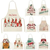 Christmas Kitchen Apron Women Pinafore Child Apron 38-47cm Letter Adult Apron Custom Apron Household Cleaning Supplies 55-68cm Aprons