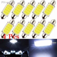 4pcs/lot 31mm 36mm 39mm 41mm Car COB 1.5W DC12V Interior Car LED Bulbs Lamp Interior Dome Lights