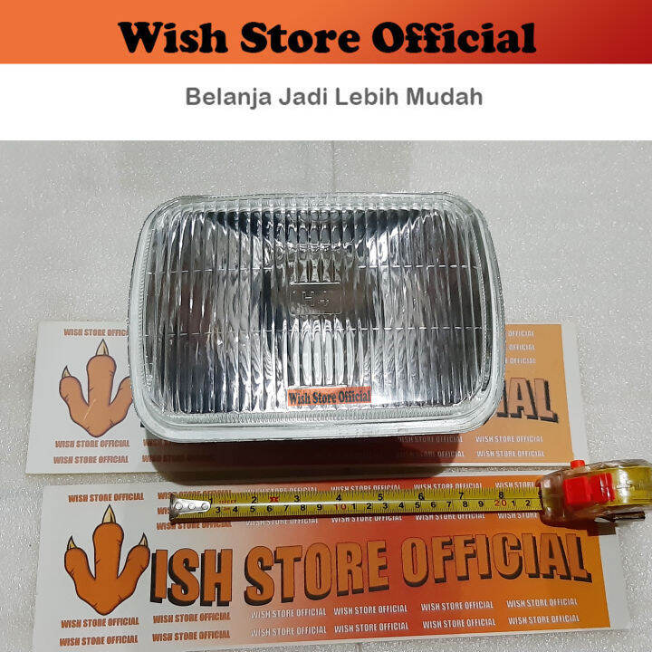 HEADLAMP LAMPU BESAR DEPAN HEAD LAMP UTAMA Universal Kotak Persegi 7" inch Standart DNY Satuan 1