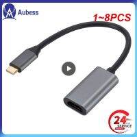 ✵☍▼ 1 8PCS C To HDMI-compatible Adapter Cable Type C 4K USB 3.1 HDTV Converter Cable For Projector PC MacBook Laptop Tablet