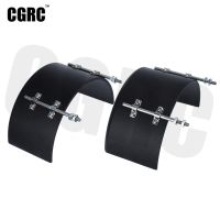 2pcs 1:14 RC Car High Quality Metal Alloy Fender Mudguard For 1/14 Tamiya Tow Drag Trailer Truck DIY Upgrade Parts