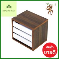 ตู้ลิ้นชัก 3 ชั้น FASTTECT MINIMAL MD3-2025 สีโอ๊คCHEST OF 3 DRAWERS FASTTECT MINIMAL MD3-2025 OAK **มีบริการชำระเงินปลายทาง**