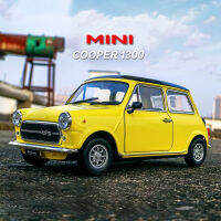 WELLY 1:24 BMW MINI COOPER 1300อัลลอยรถรุ่น, dycast และของเล่นยานพาหนะปกรถของเล่นเด็กของขวัญวันเกิด