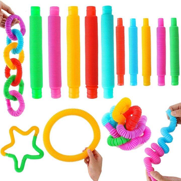 【CC】 Folding Plastic Stretch Pipe Colorful Sensory Stress