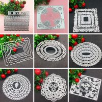 Cutting Dies Scrapbooking New Arrival 2022 Lace Circle Geometry Metal Die Cutters For Scrapbooking Material Cards Embossing Die