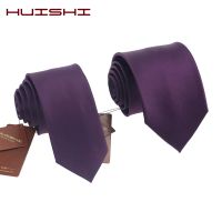 Classical Mariage Necktie Collar Men Women Quality Stripe Ties Scarves Deep Purple Waterproof British Style Mens Neck Ties Color