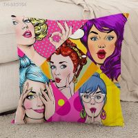 ☊♟✹ Pop Art Throw Pillow Covers for Bed Pillows Pillowcase Car Sofa Bastet Cushion Cover Short Plush 45x45 Cushions Decorative 45x45