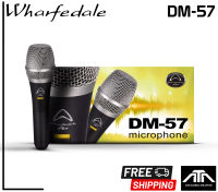 ไมค์สำหรับร้อง/พูด WHARFEDALE PRO DM-57 แบบไดนามิก รูปแบบการรับเสียงซุปเปอร์คาร์ดิออย เหมาะกับ นักร้อง นักดนตรี งานคาราโอเกะ จากแบรนด์ WHARFEDALE PRO