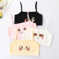 4pcs/set Cotton Young Girls Training Bras Kids Vest Teens Teenage Underwears Children Bras for 9 10 11 12 13 14 15 16 Years Old