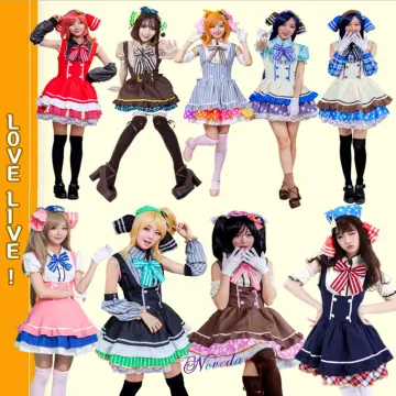 COSMART-Anime Love Live! High School Idol Cosplay Fantasia, Estudante,  Uniforme Clube, Vestido diário, Uniforme Lovelive